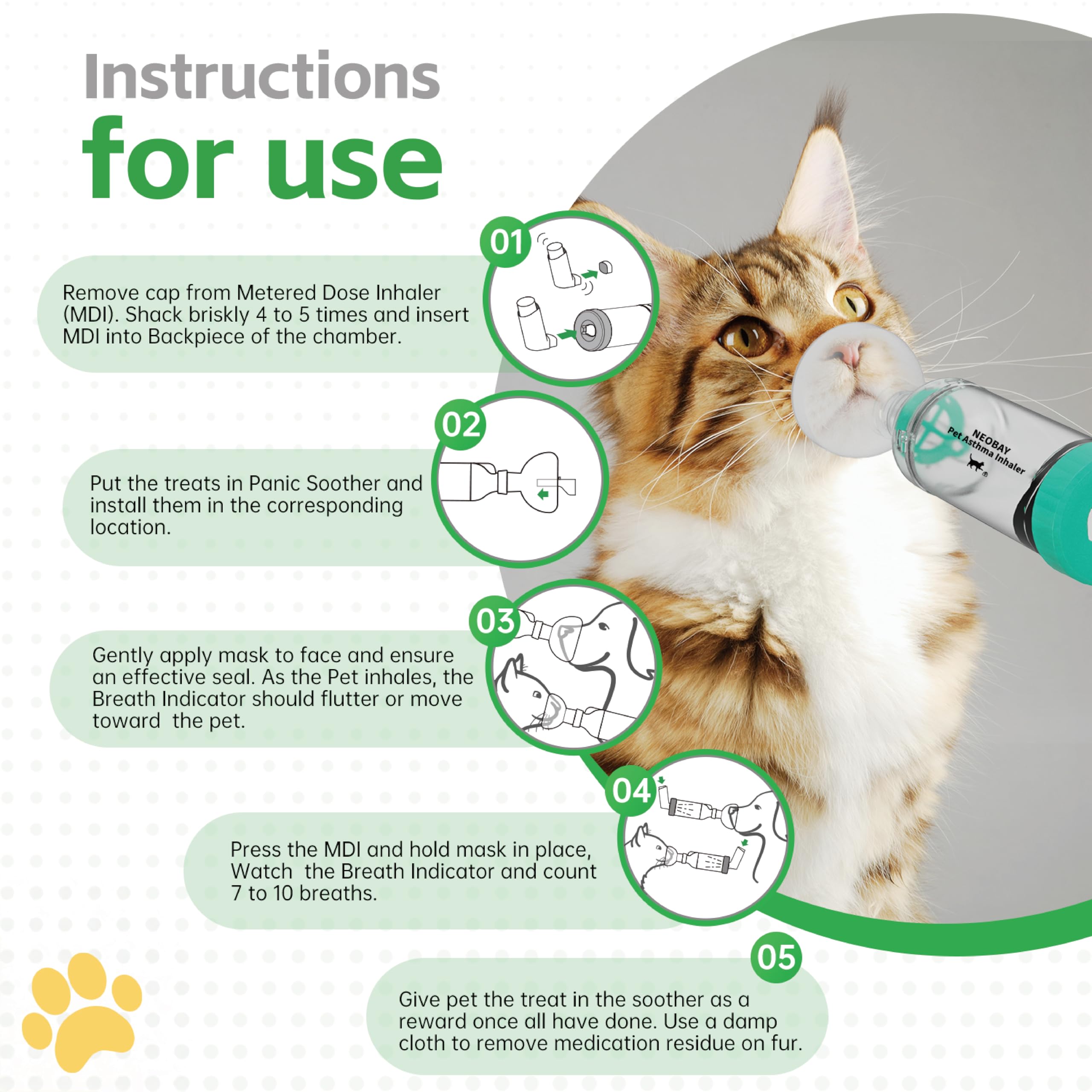 Neobay two masks Small and Med for cats.