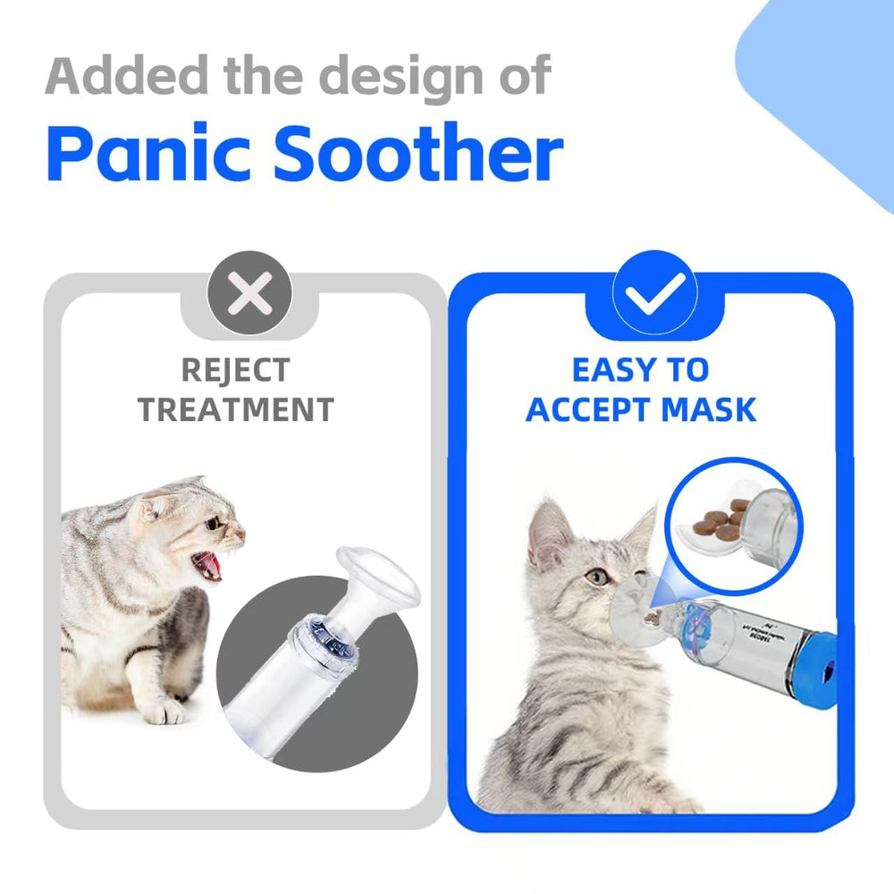 Neobay Cat Inhaler Spacer flow indicator visual cue for inhalation
