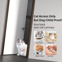Neobay steel cat door latch adjustable gap fits large cats.