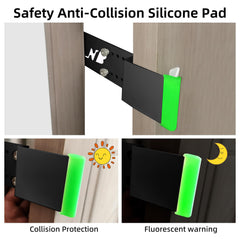 Neobay steel cat door latch night-friendly fluorescent pad for safety.