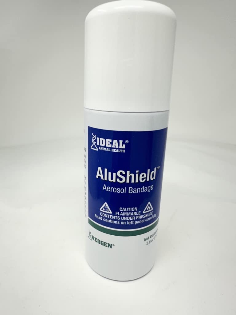 Neogen Ideal AluShield is sprayed over a minor wound to form a barrier.