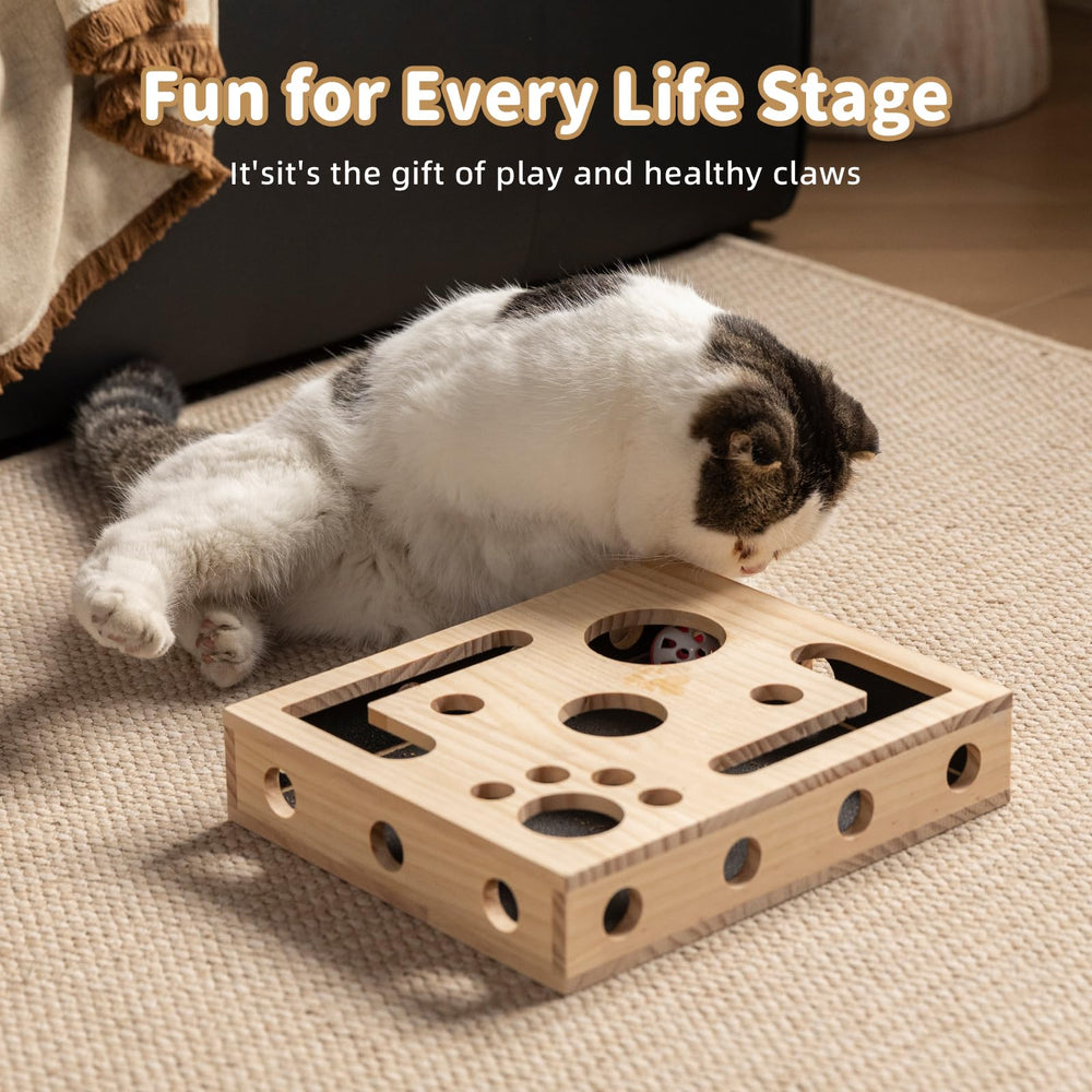 NeoNava durable wood texture offers satisfying scratching while protecting furniture.