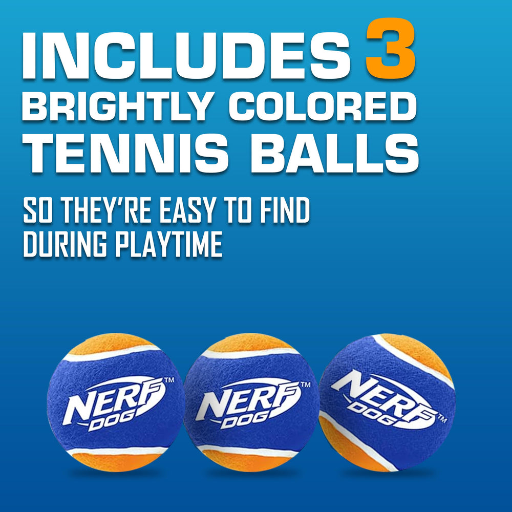 Nerf Dog 50-Foot Launch Distance demonstrates long-range play outdoors.