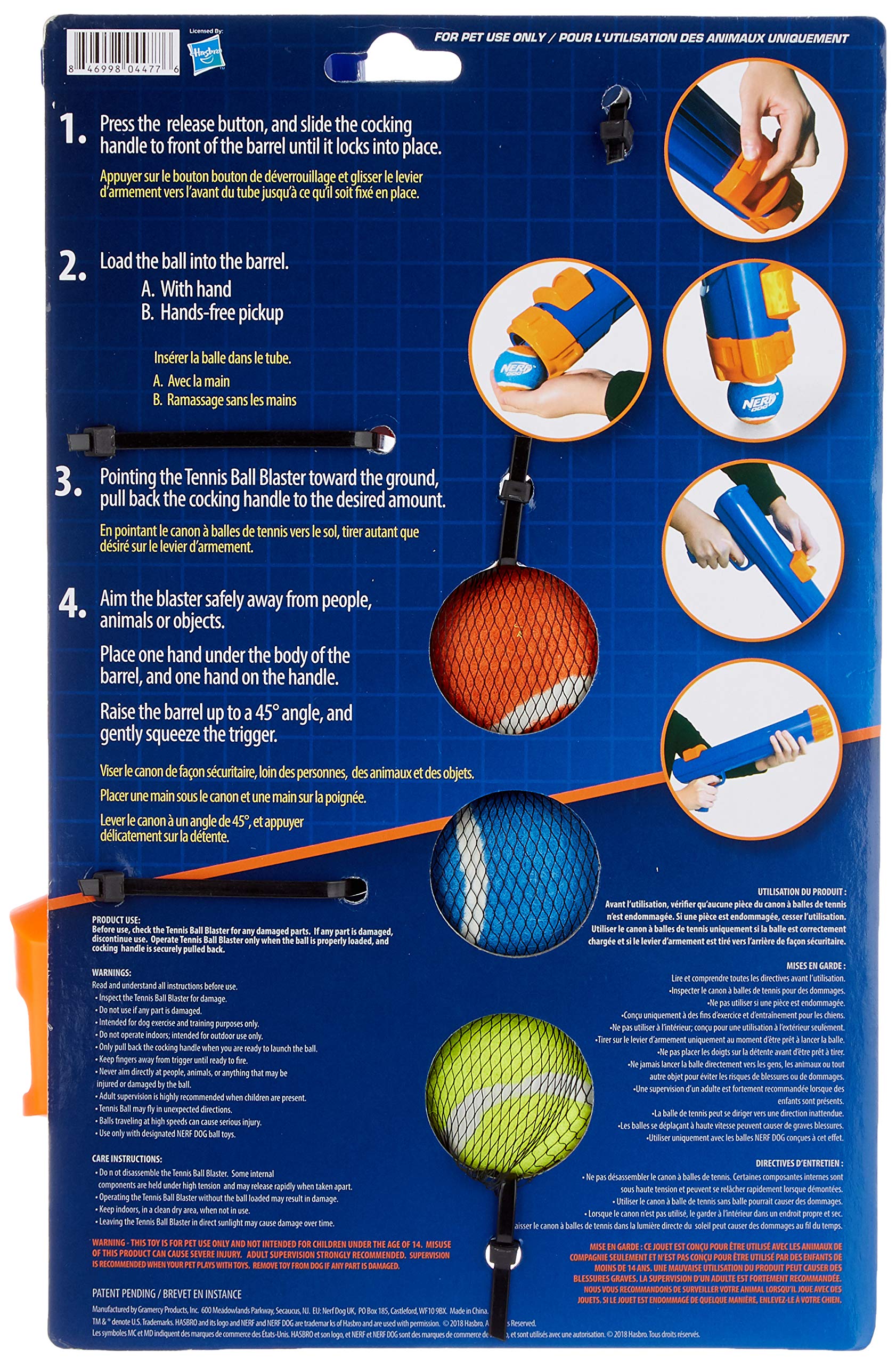 Nerf Dog Tennis Ball Blaster distance control enables adaptable garden play.