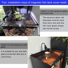 NestBasics DIY aquarium lid mesh kit for customizable tank fit