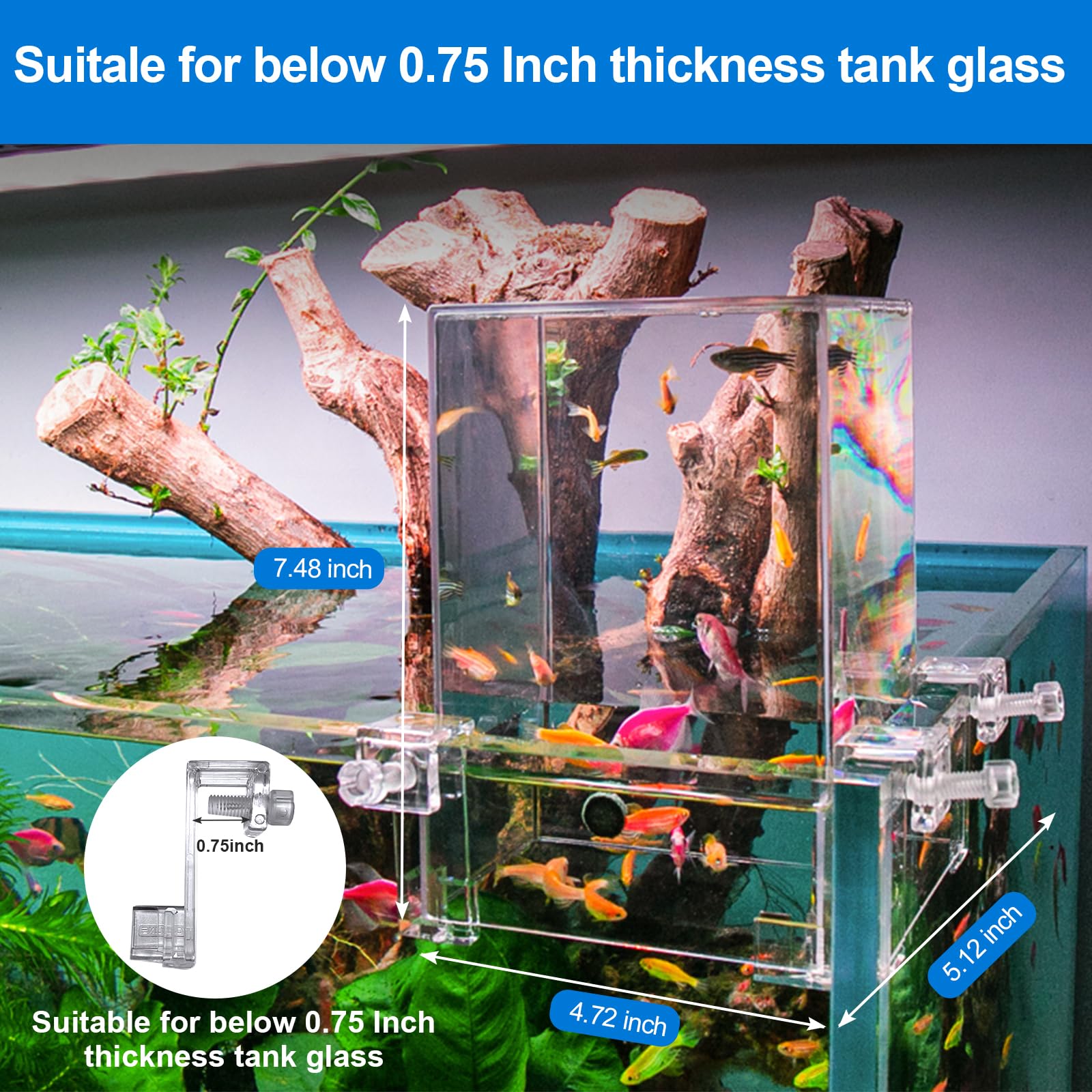 NestBasics negative-pressure tank side view highlighting slim profile and compact footprint.