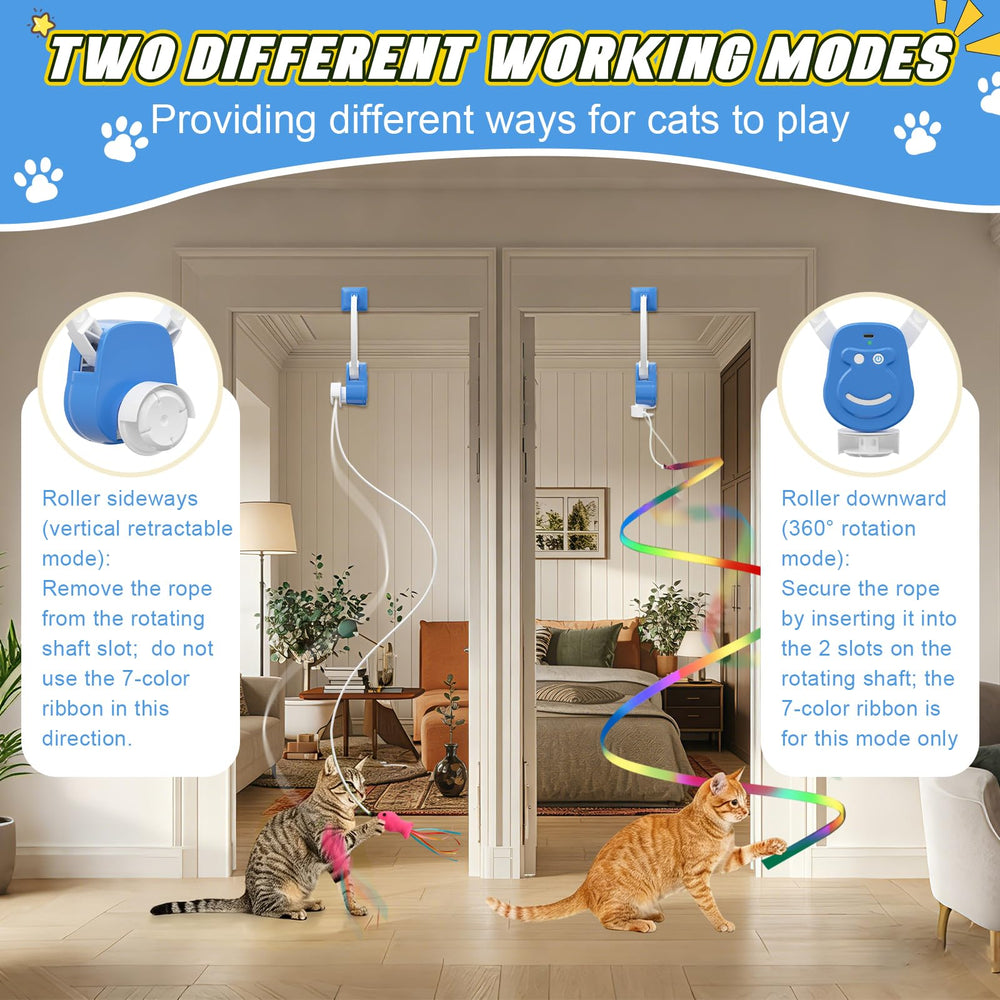 NestChroix two-way motion cat toy mimics hunting movements for kittens.