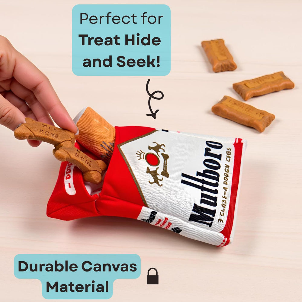 Nestpark Muttboro squeaky crinkle edges boost sensory engagement during playtime.
