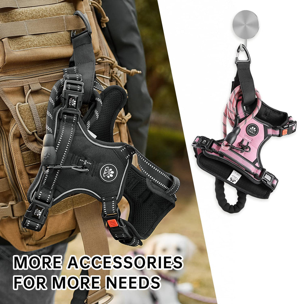 NESTROAD Large dogs pink harness set designed for all-day wear