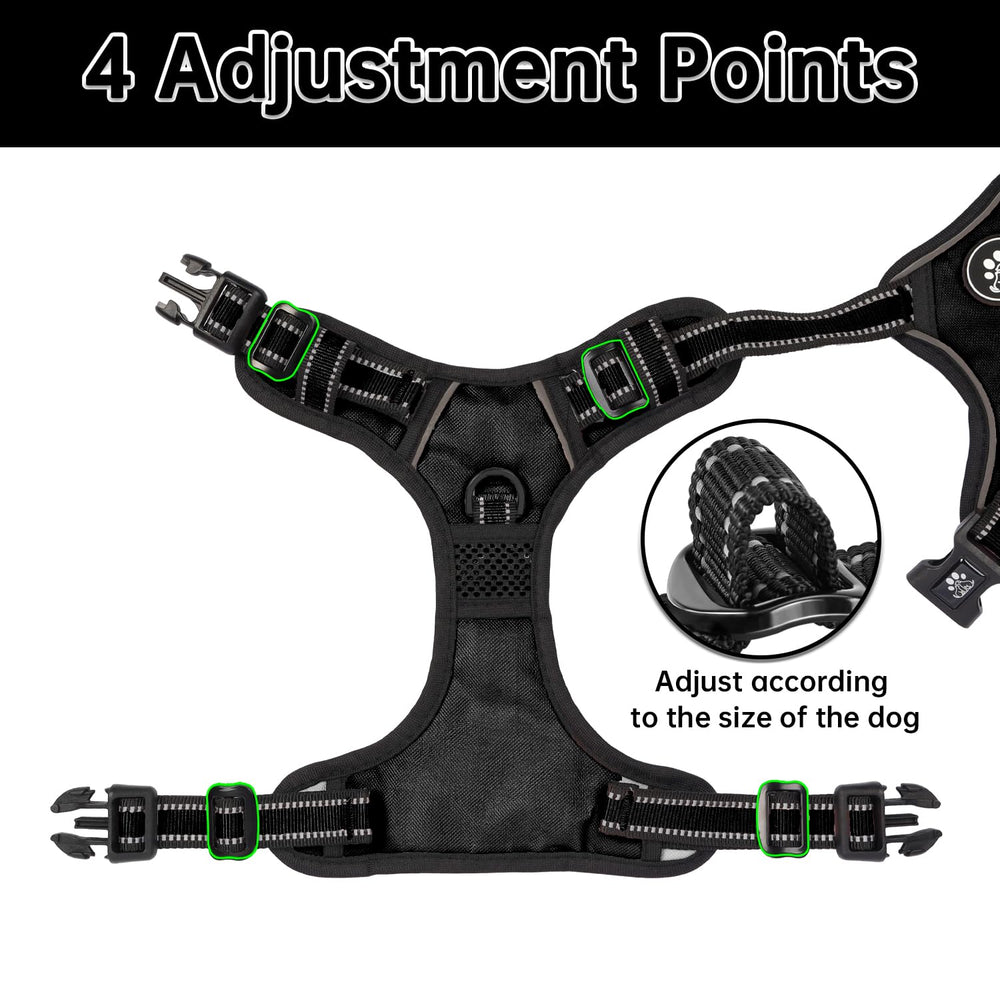 NESTROAD No Pull Harness side-entry design eases wearing without pulling.