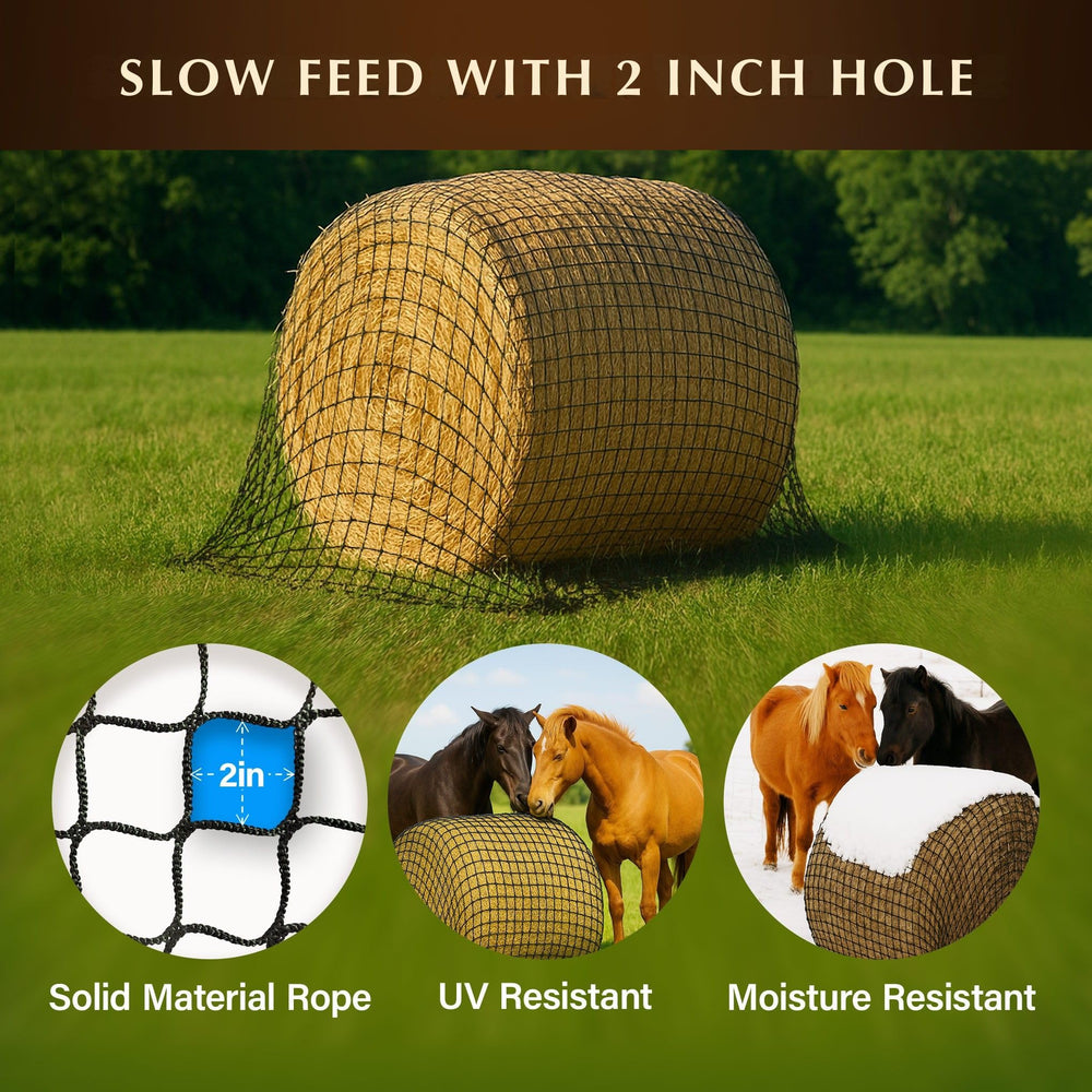NETYSAY easy install over bale for fast feeding.