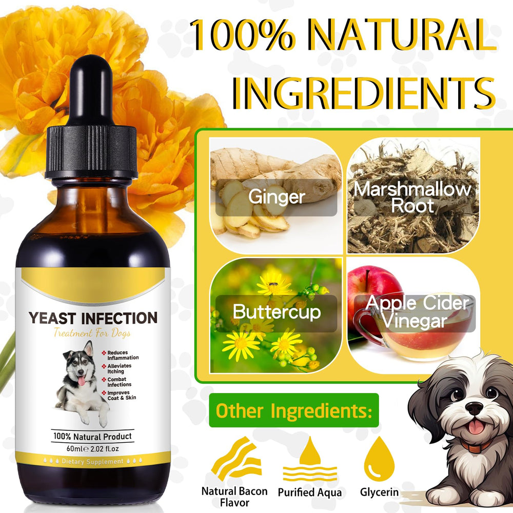 Netwik yeast treatment supports coat and skin wellness in dogs.