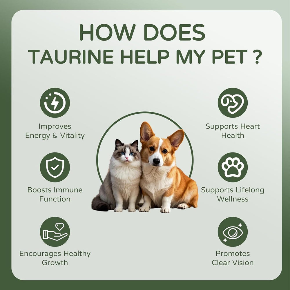 neurocept Pawvita taurine powder suitable for all ages and breeds.