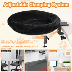 NEVESYKCUL cat desk bed mesh back promotes airflow for breathability