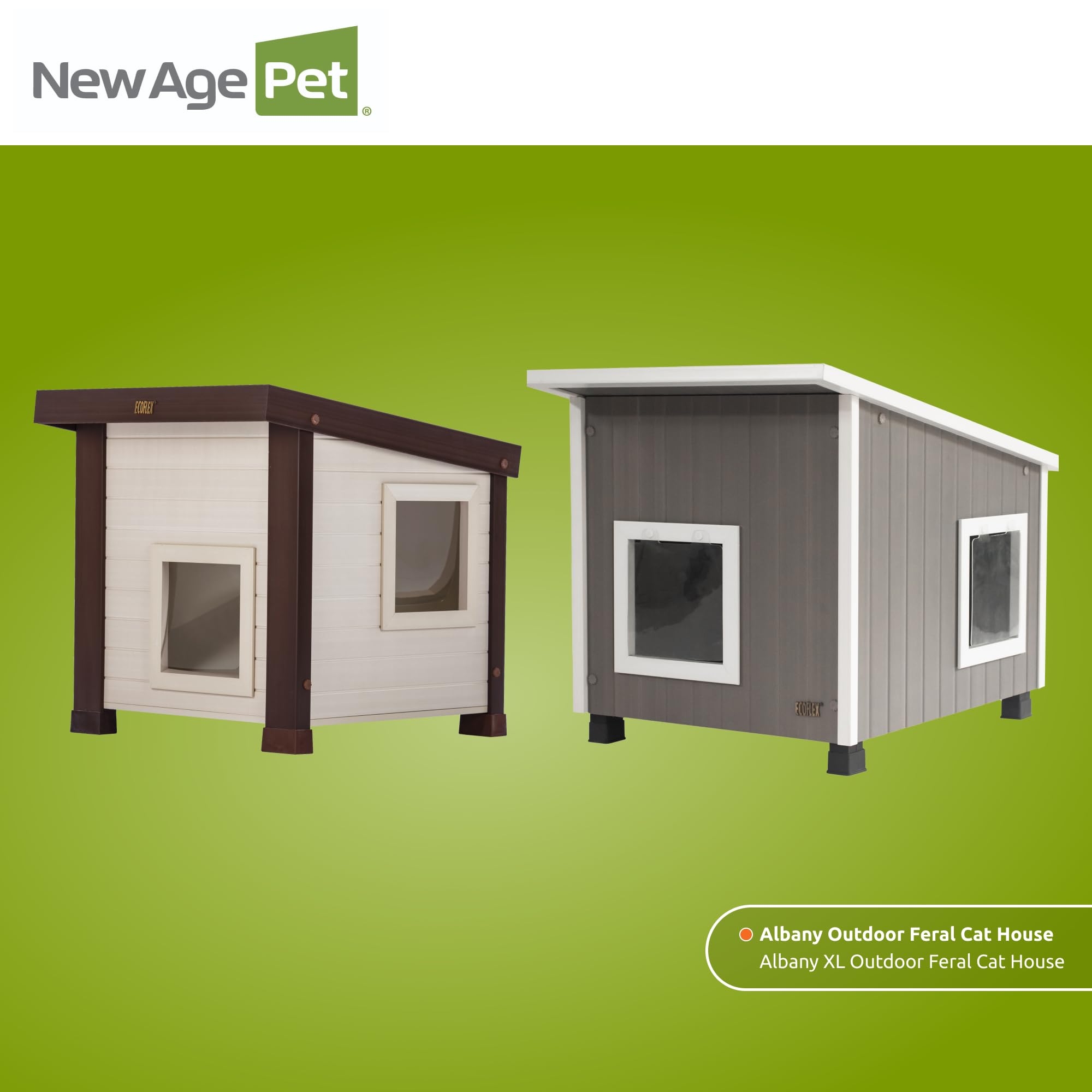 New Age Pet ECOFLEX Albany interior dimensions help placement and fit.