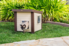 New Age Pet ECOFLEX Albany dual doors with vinyl flaps for safe entry.