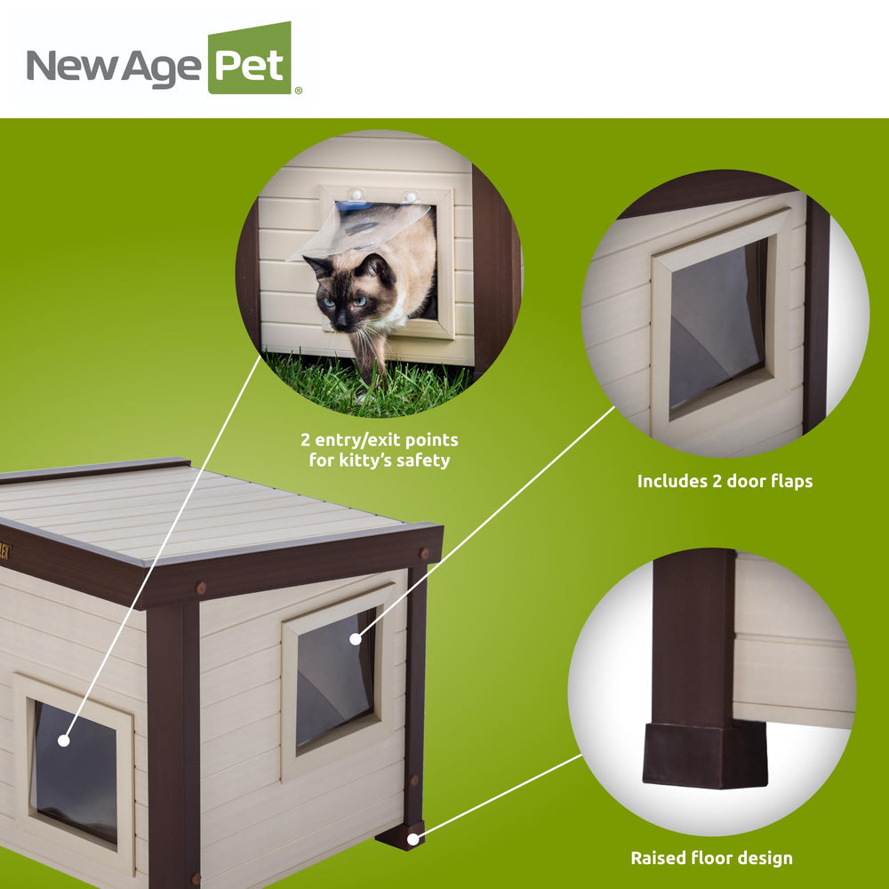 New Age Pet ECOFLEX Albany moisture-resistant surface cleans easily with a hose.