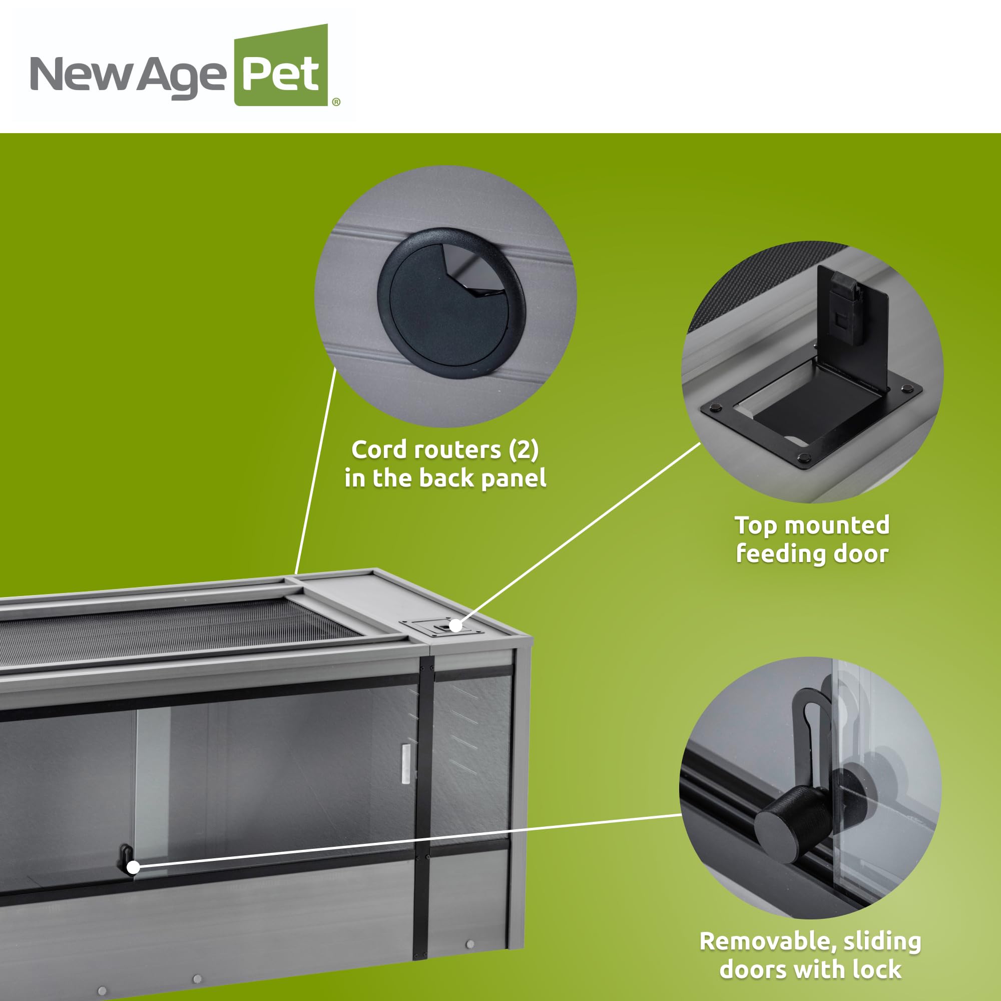 New Age Pet Mojave Lounge 60in easy assembly with included hardware.