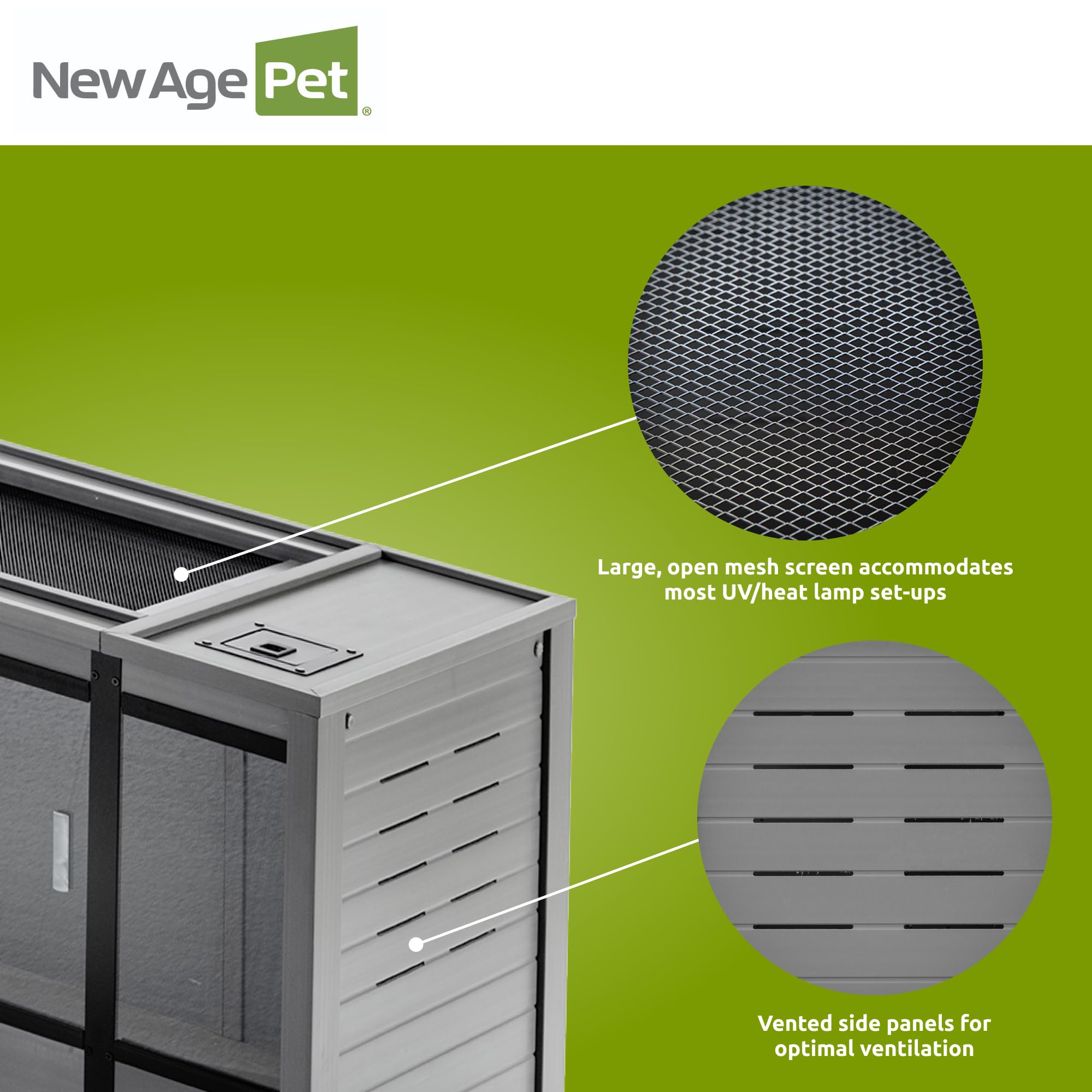 New Age Pet Mojave Lounge 60in ECOFLEX moisture-resistant material simplifies cleaning.