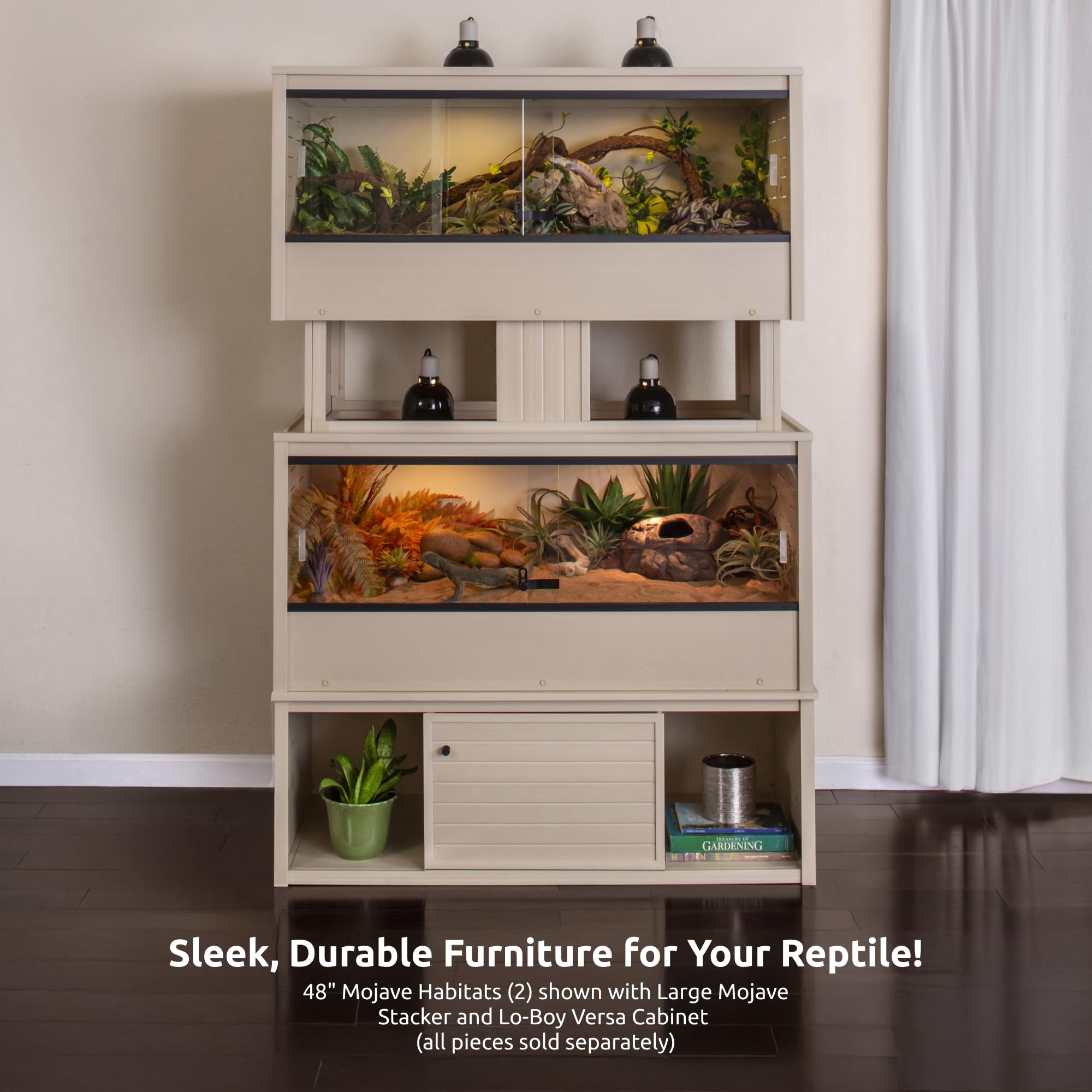 New Age Pet Mojave Reptile Lounge 10-year warranty included.