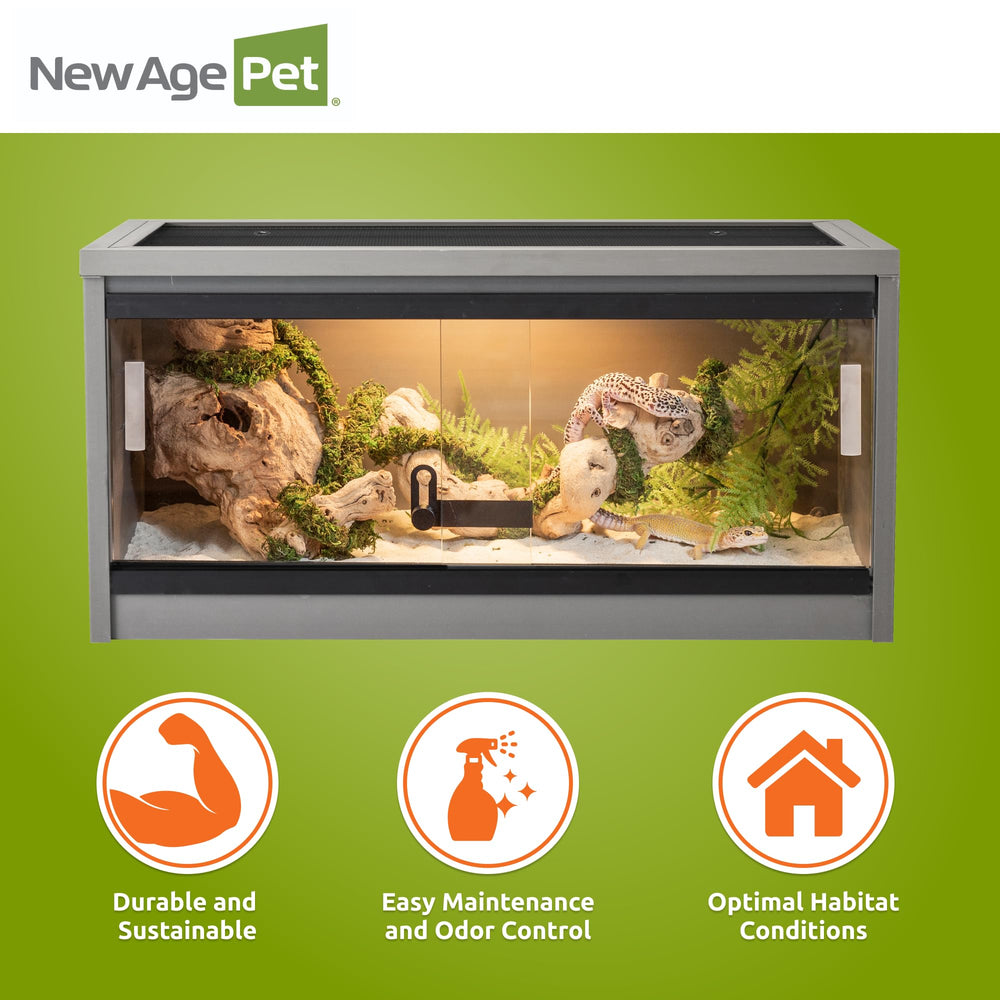 New Age Pet Mojave Reptile Lounge assembly hardware shown