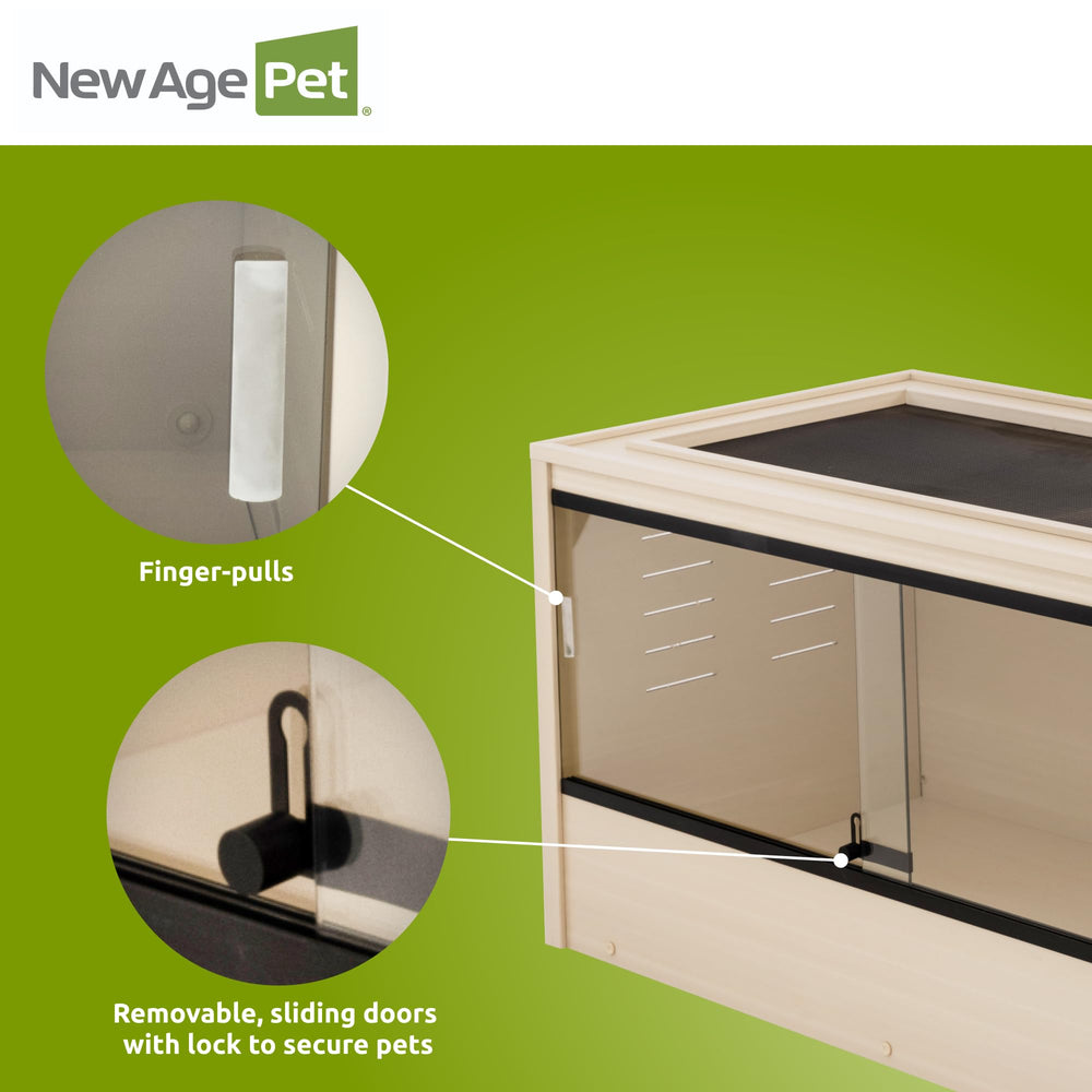 New Age Pet Mojave Reptile Lounge easy-assembly design saves time.
