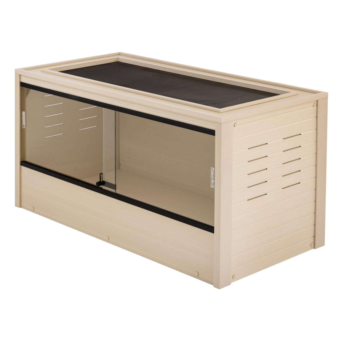 New Age Pet Mojave Reptile Lounge with front doors for easy feeding and cleaning.