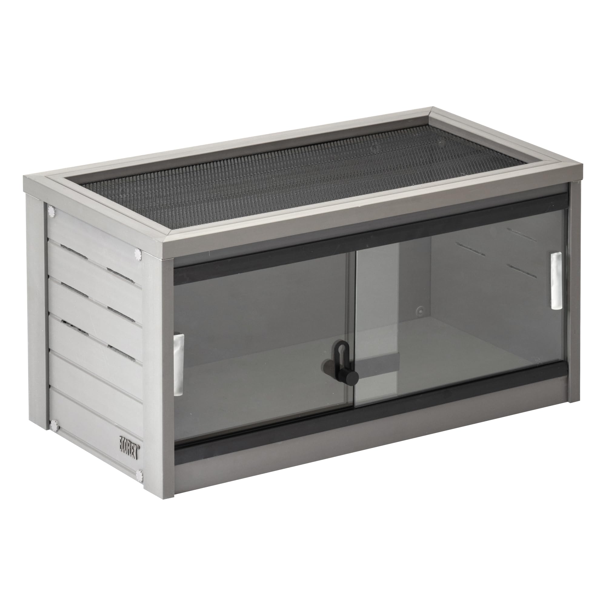 New Age Pet Mojave Reptile Lounge front doors for easy feeding and cleaning