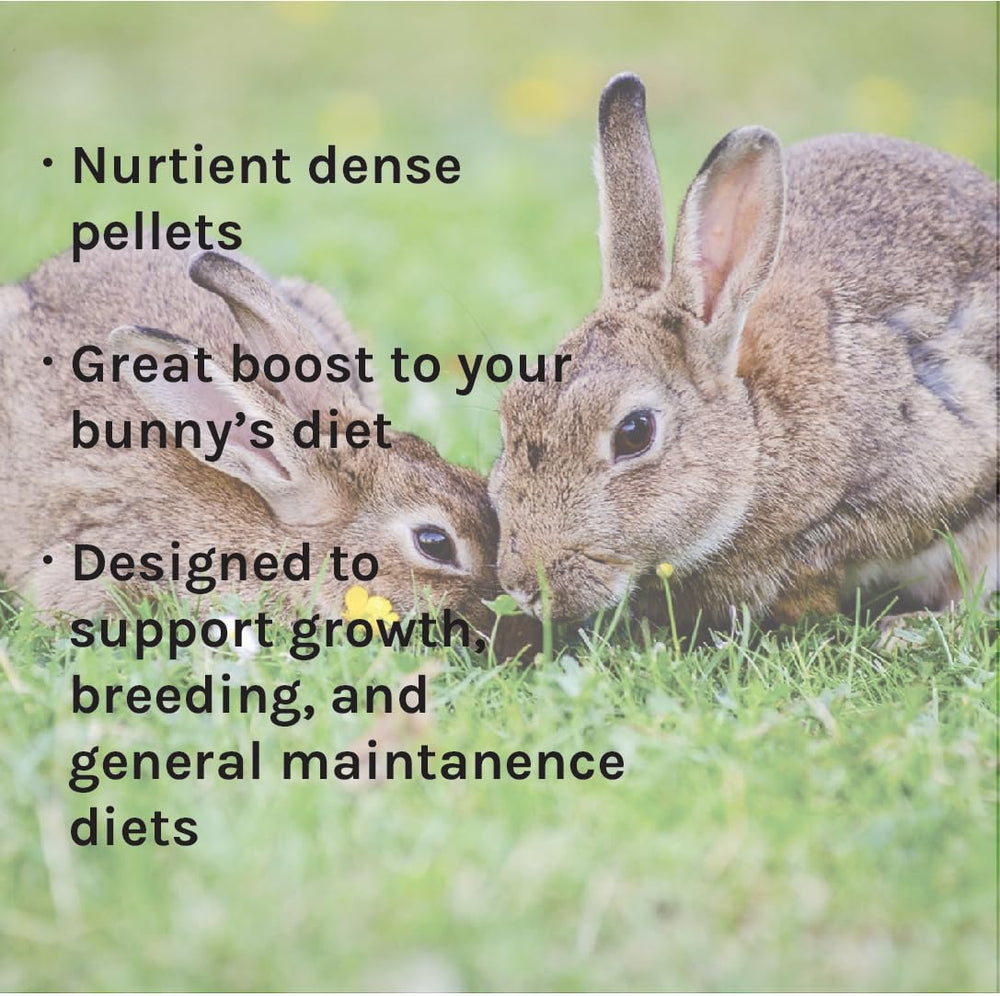 New Country Organics rabbit pellets 25 lb bulk pack for easy storage