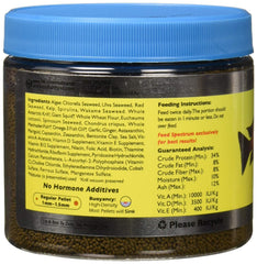 New Life Spectrum AlgaeMax Regular 300g shown in an aquarium for balanced feeding