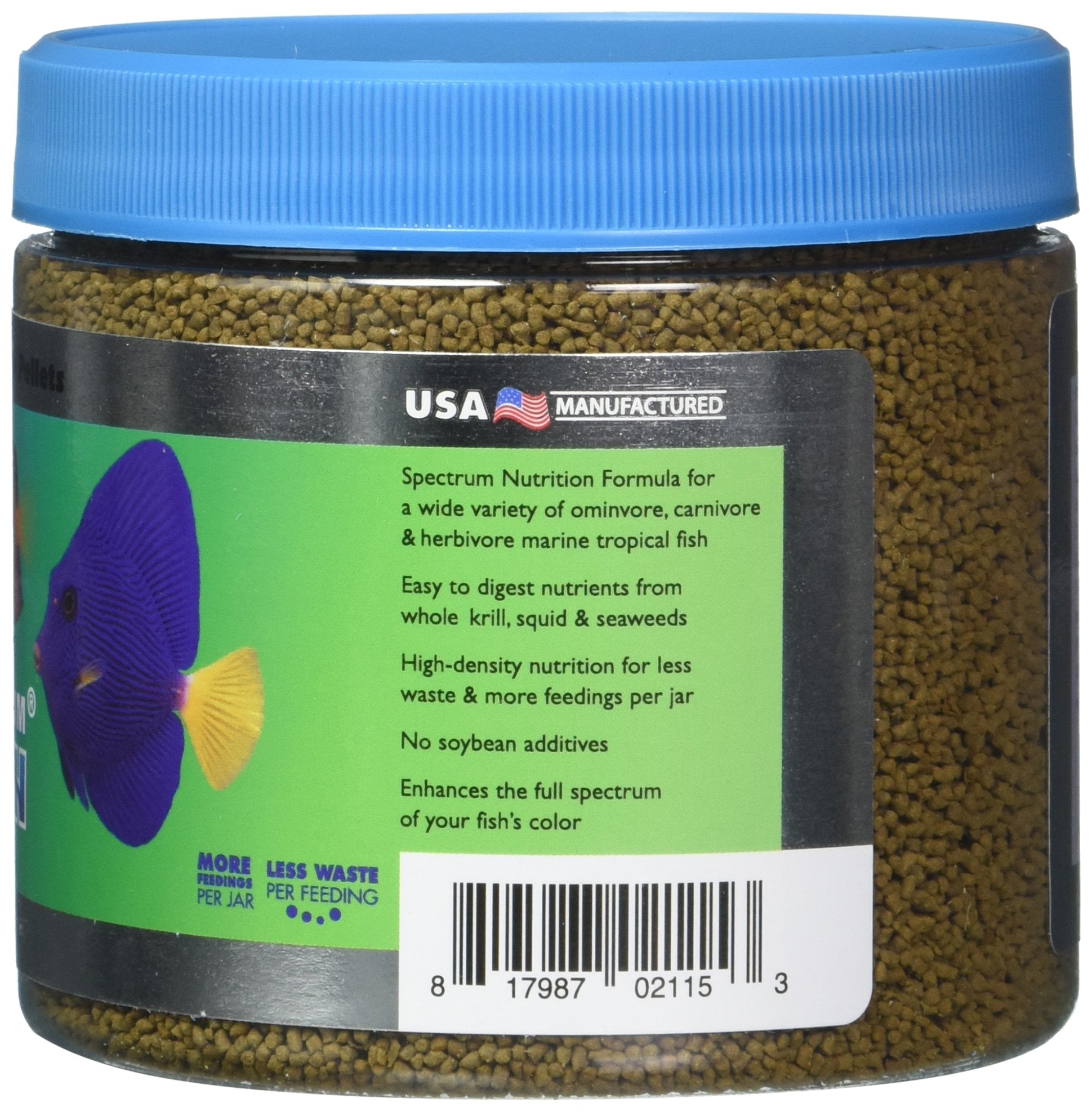 Naturox Marine feeding scene shows easy portioning for healthy fish.