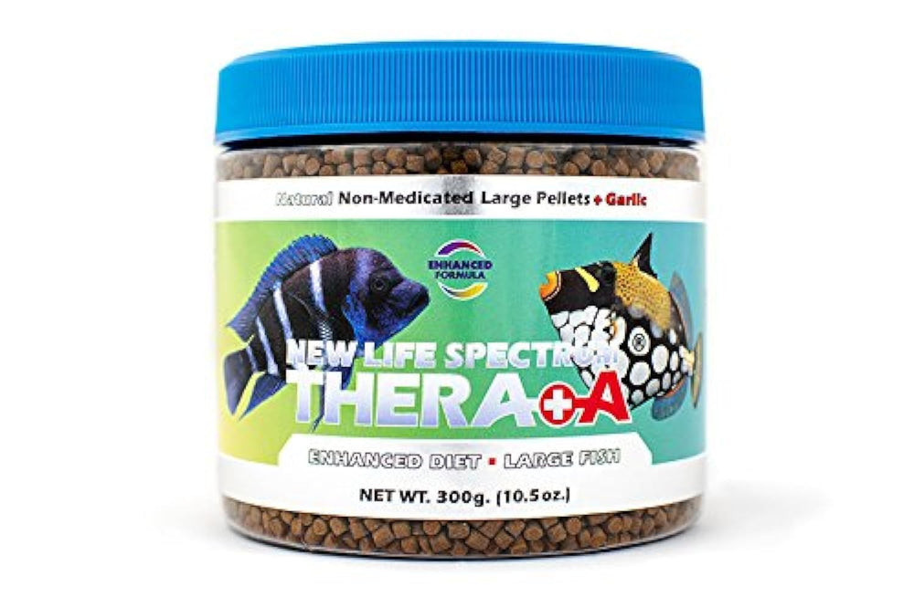 New Life Spectrum Thera A Large 300g sinking pellets support fish stress resilience.
