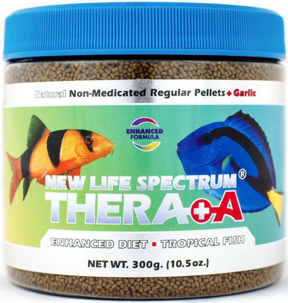 New Life Spectrum Thera A Regular 300g Naturox pellets ideal for daily fish feeding and vitality.