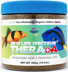 New Life Spectrum Thera A Regular 300g Naturox pellets ideal for daily fish feeding and vitality.