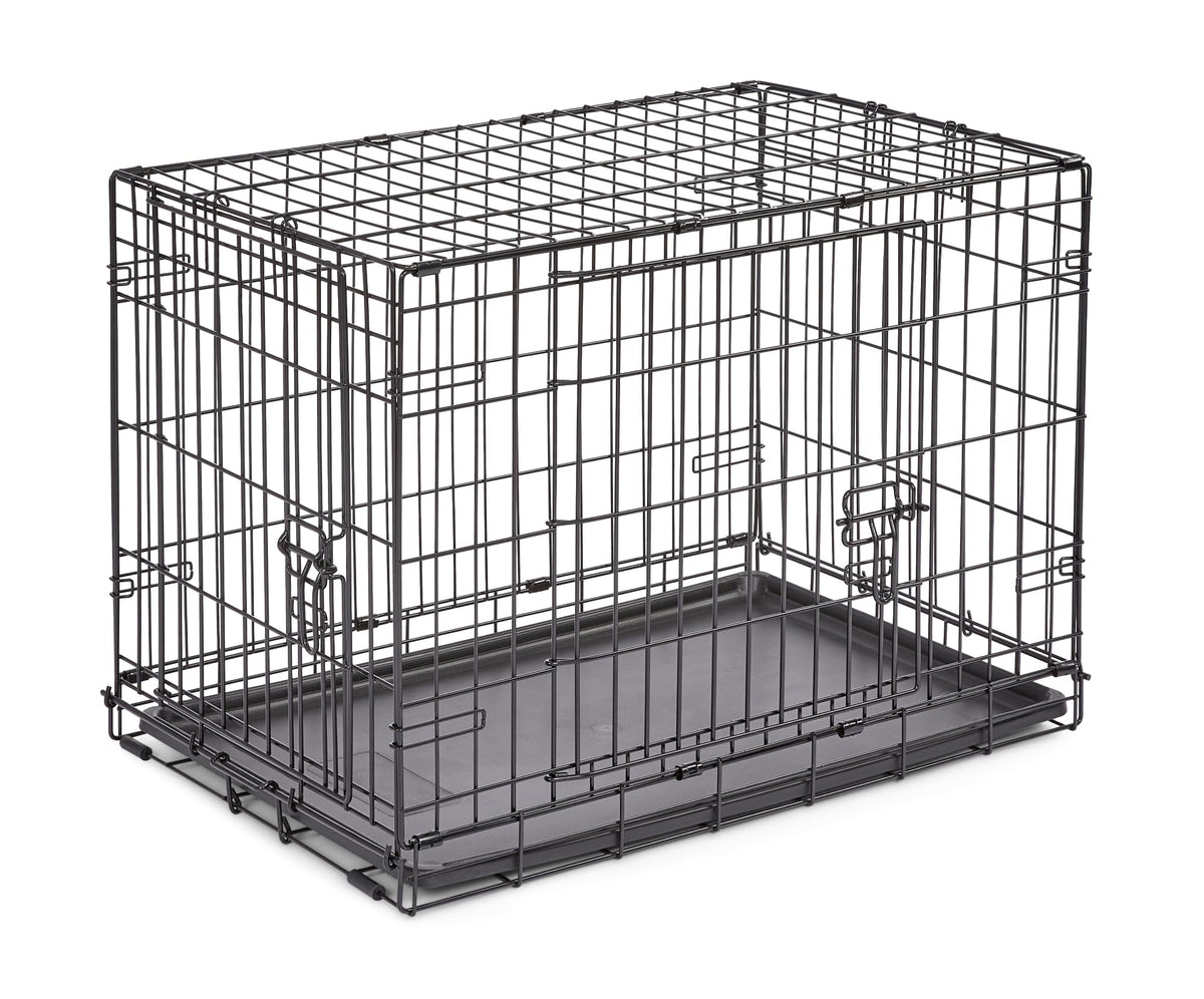 New World 30 inch crate front view for easy access and secure containment.