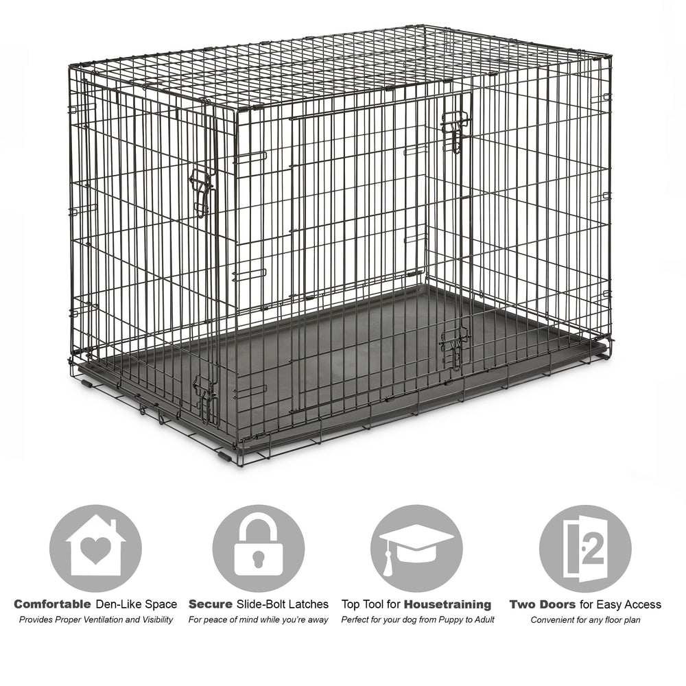 New World 48-inch crate folded for travel and storage