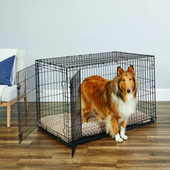 New World 48-inch crate side door entry for flexible placement