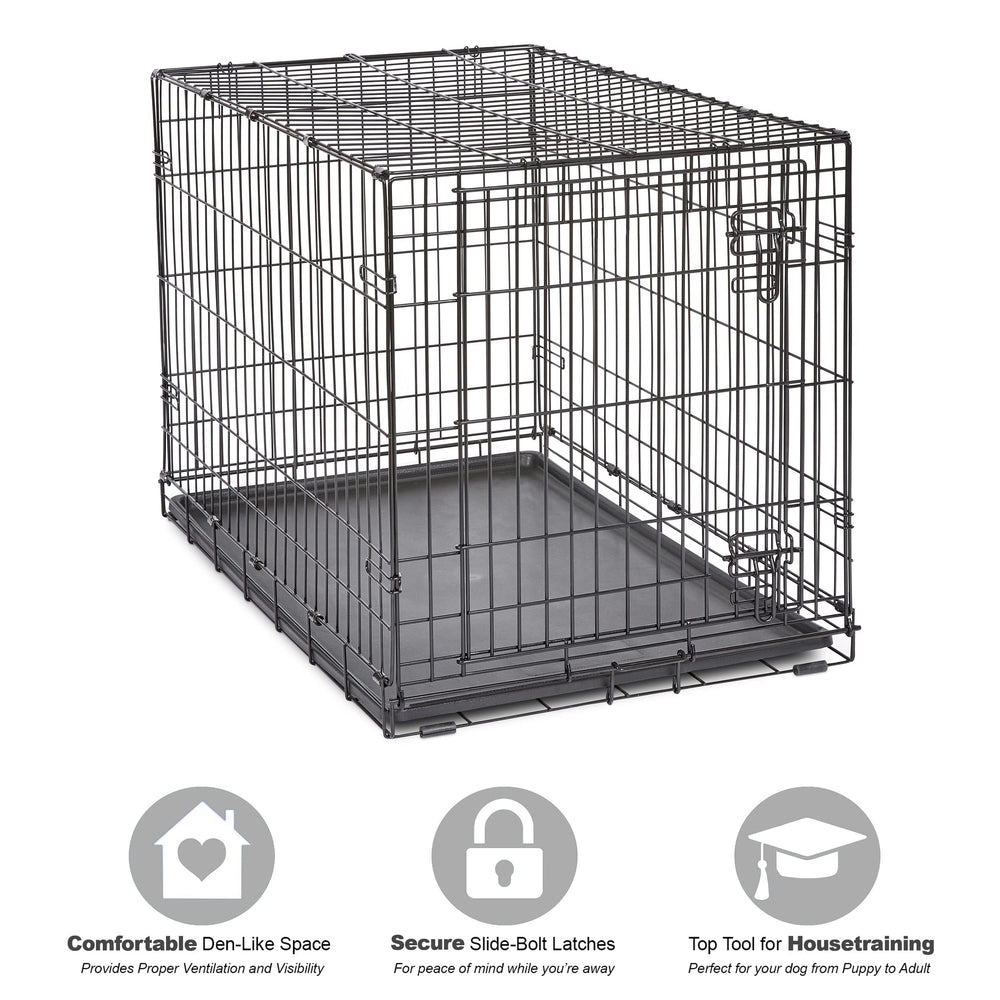 New World 36-inch crate interior with ventilation supports calm crate training.