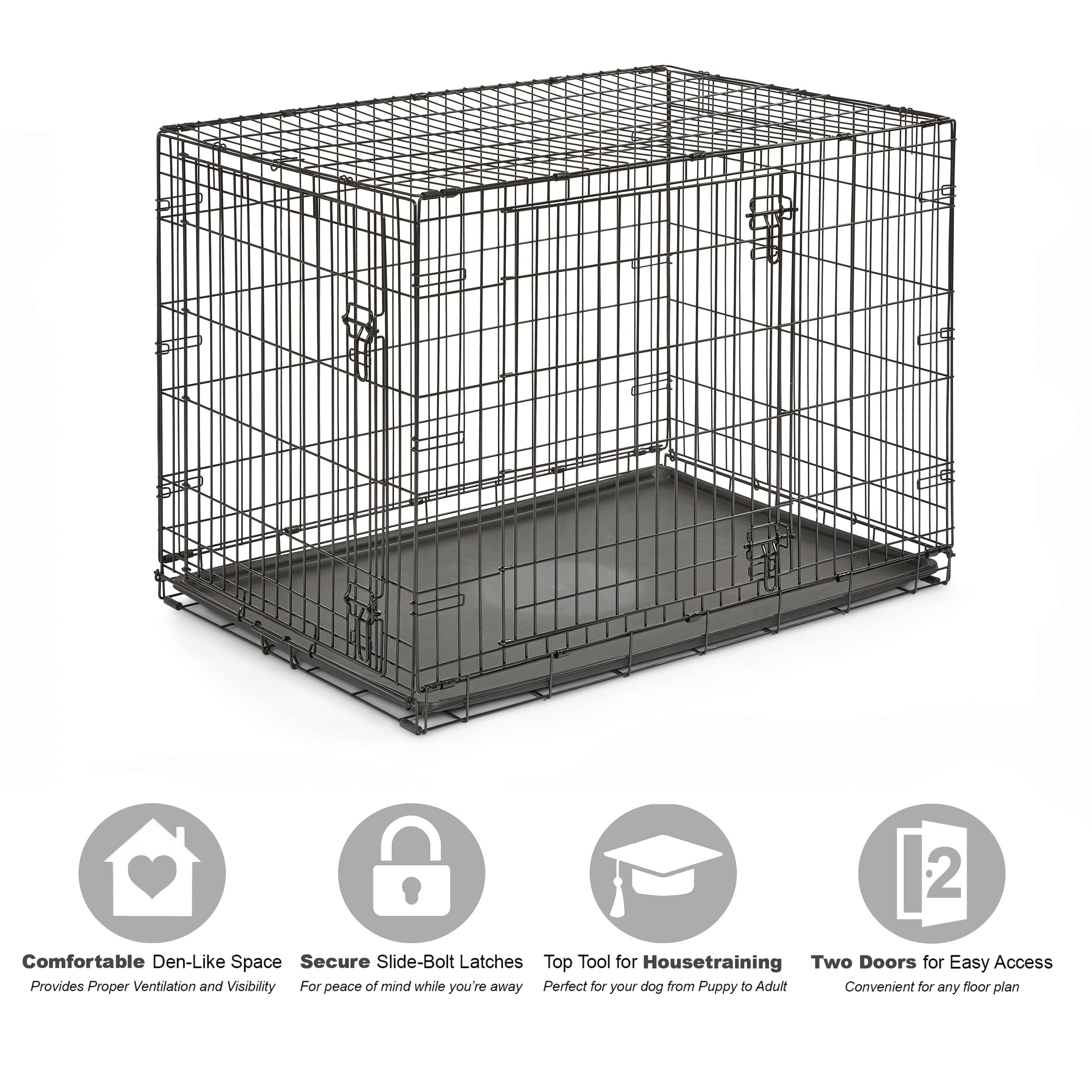 New World crate double-door access supports flexible placement and easy entry