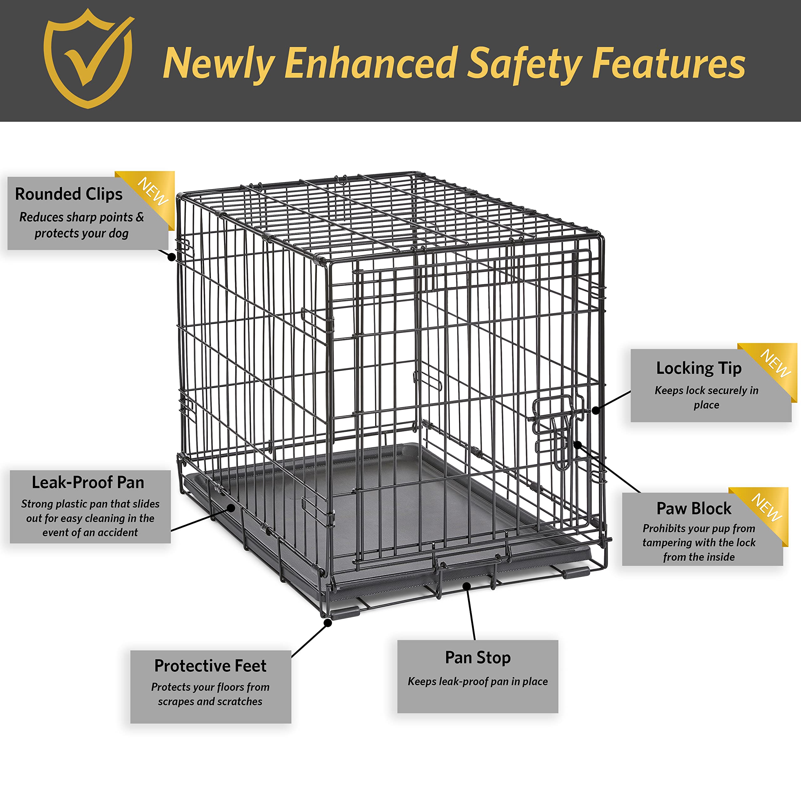 New World durable wire frame with rust-resistant e-coat.