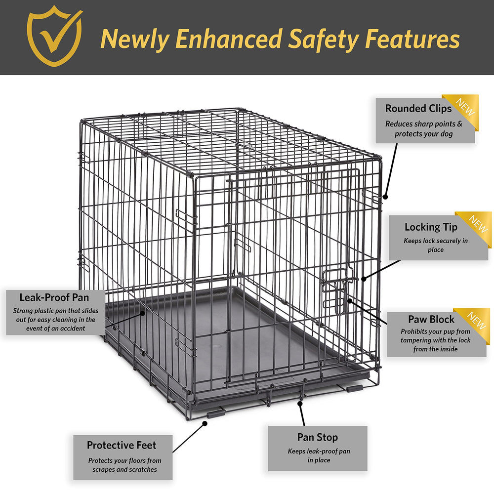 New World crate folded flat for easy travel storage.