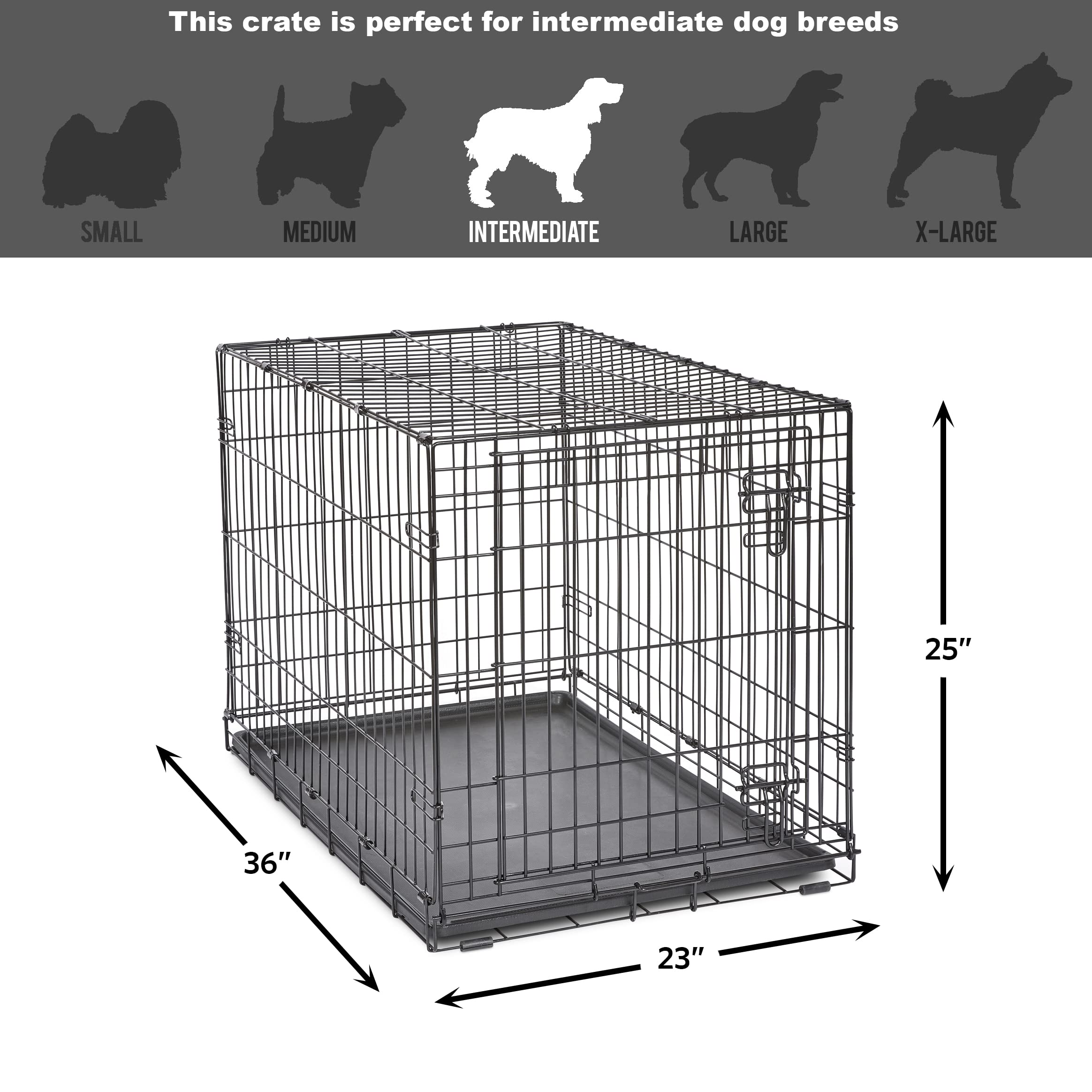 New World portable carry handle enables quick transport to trips or vet visits.