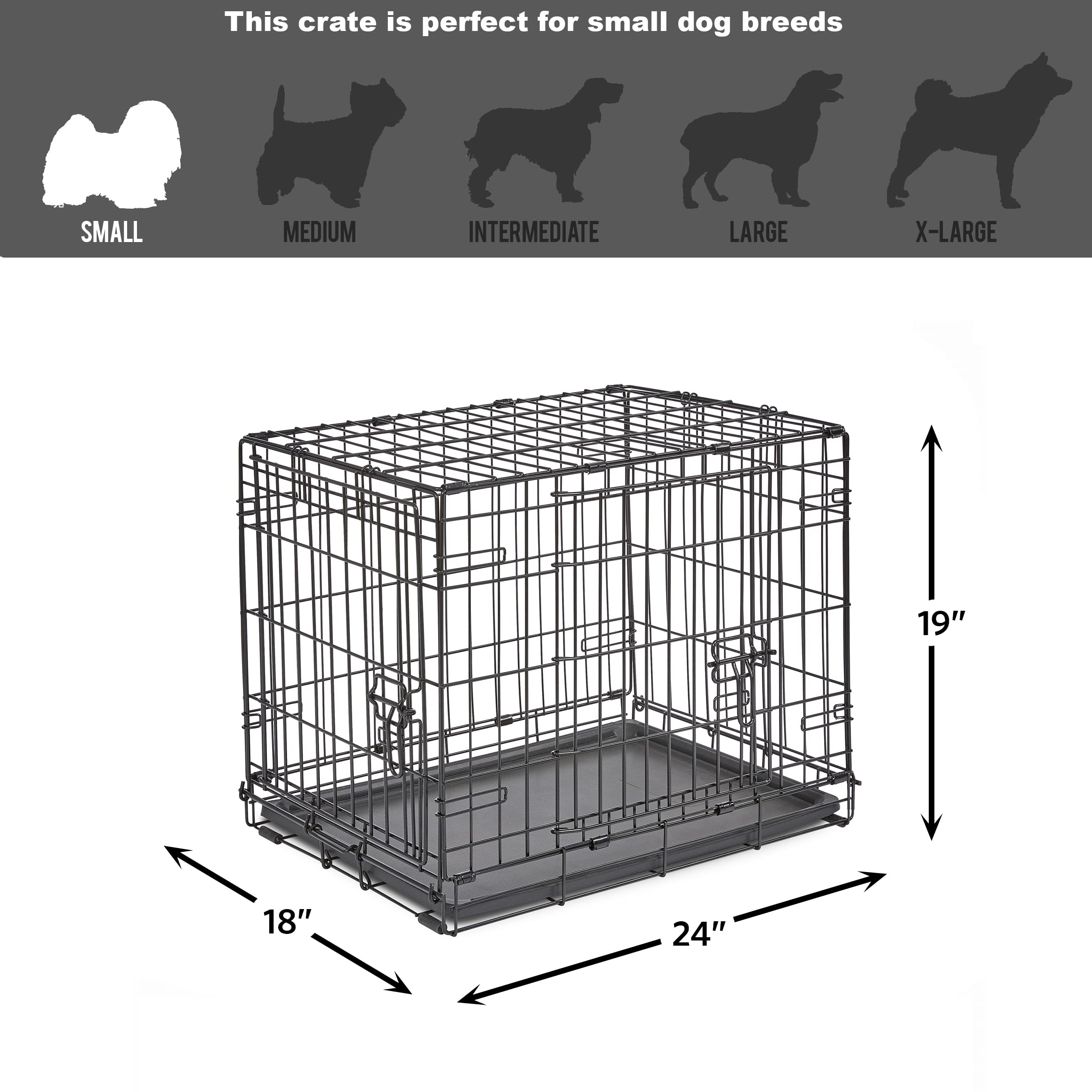New World rubber feet protect floors and stabilize the crate.