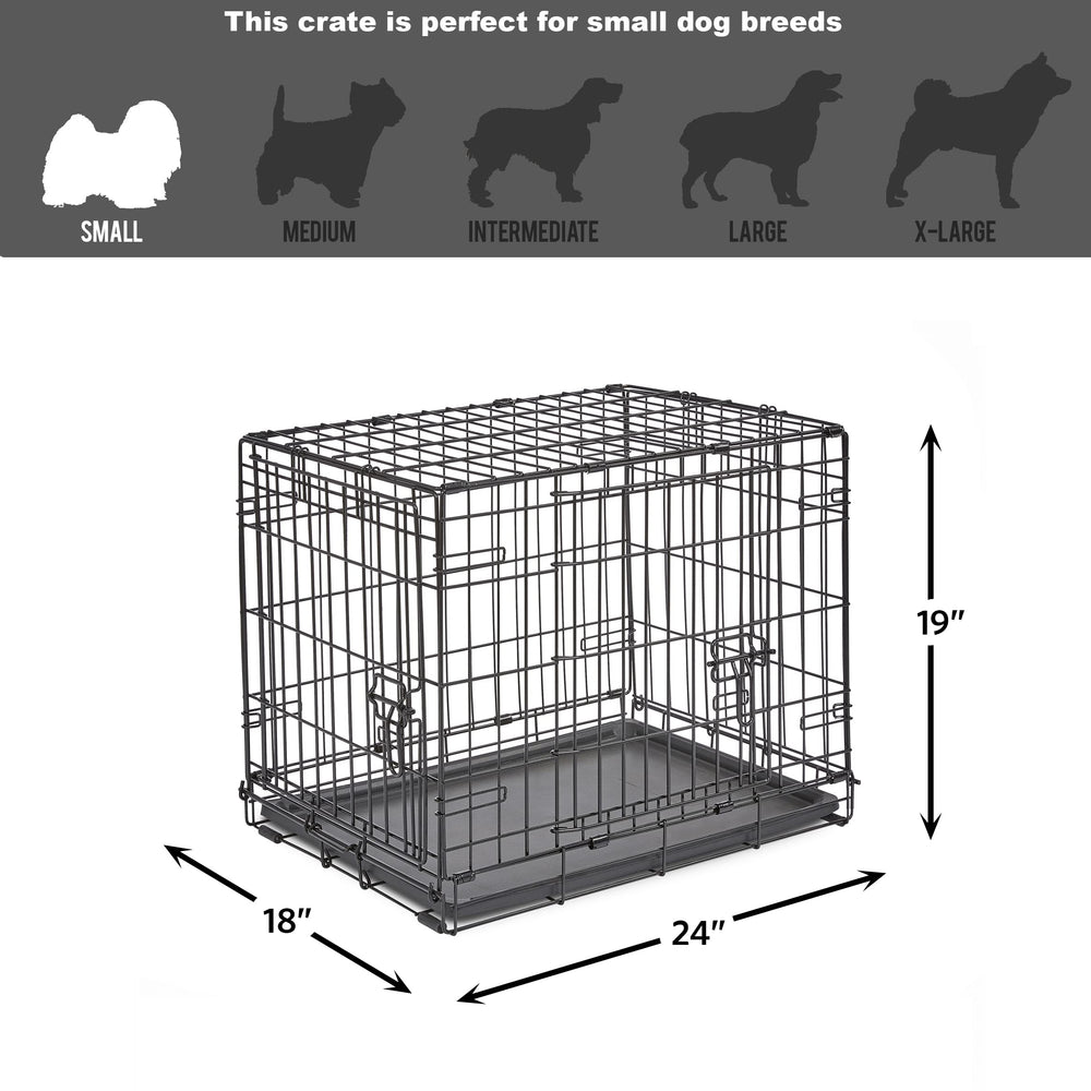 New World rubber feet protect floors and stabilize the crate.