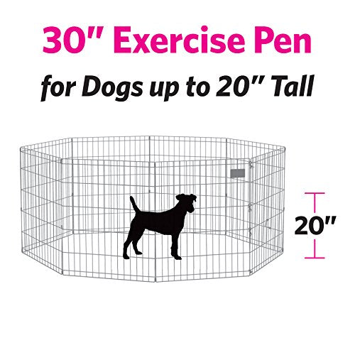 New World exercise pen suitable for indoor-outdoor use with rust-resistant finish.