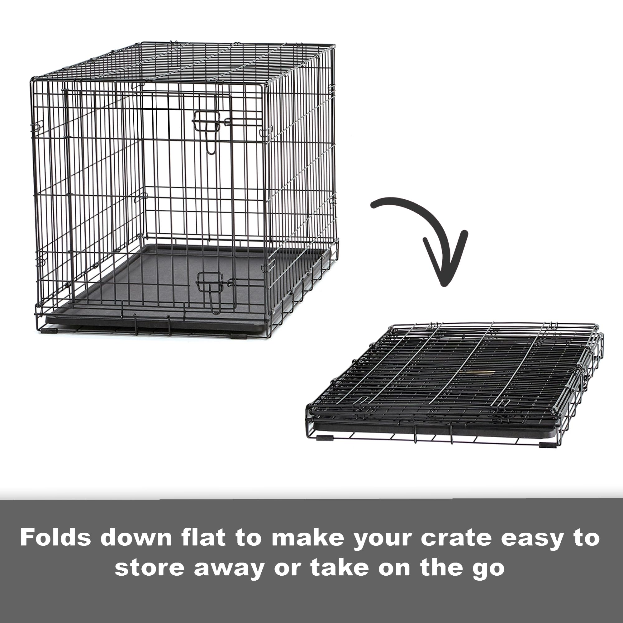 New World fold flat assembly enables easy travel and storage.