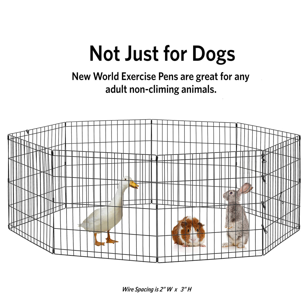 New World exercise pen suitable for indoor and outdoor use