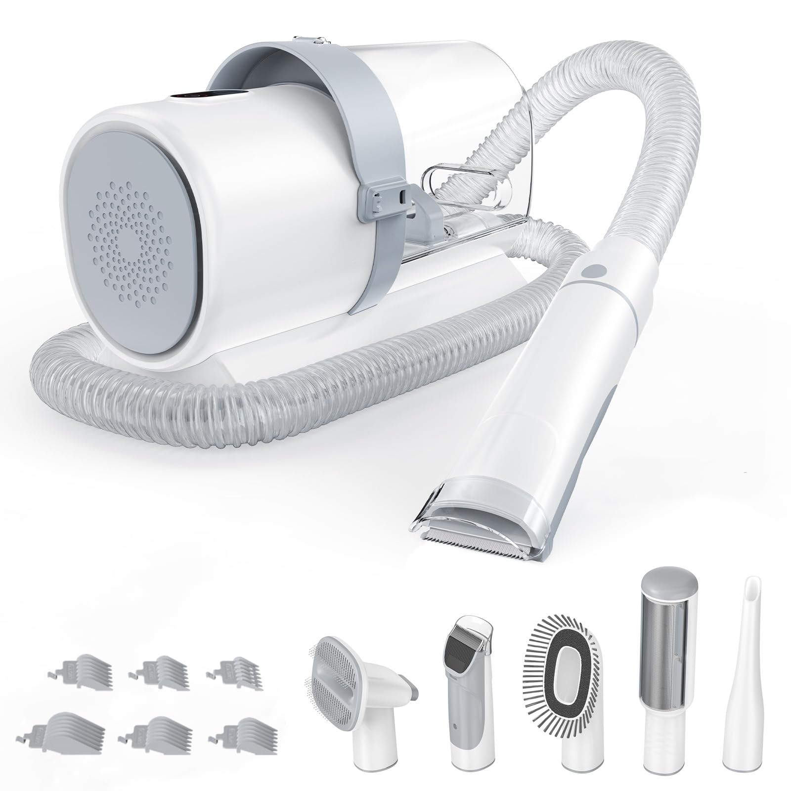 NEWBULIG 5-in-1 grooming kit dust cup for longer sessions.