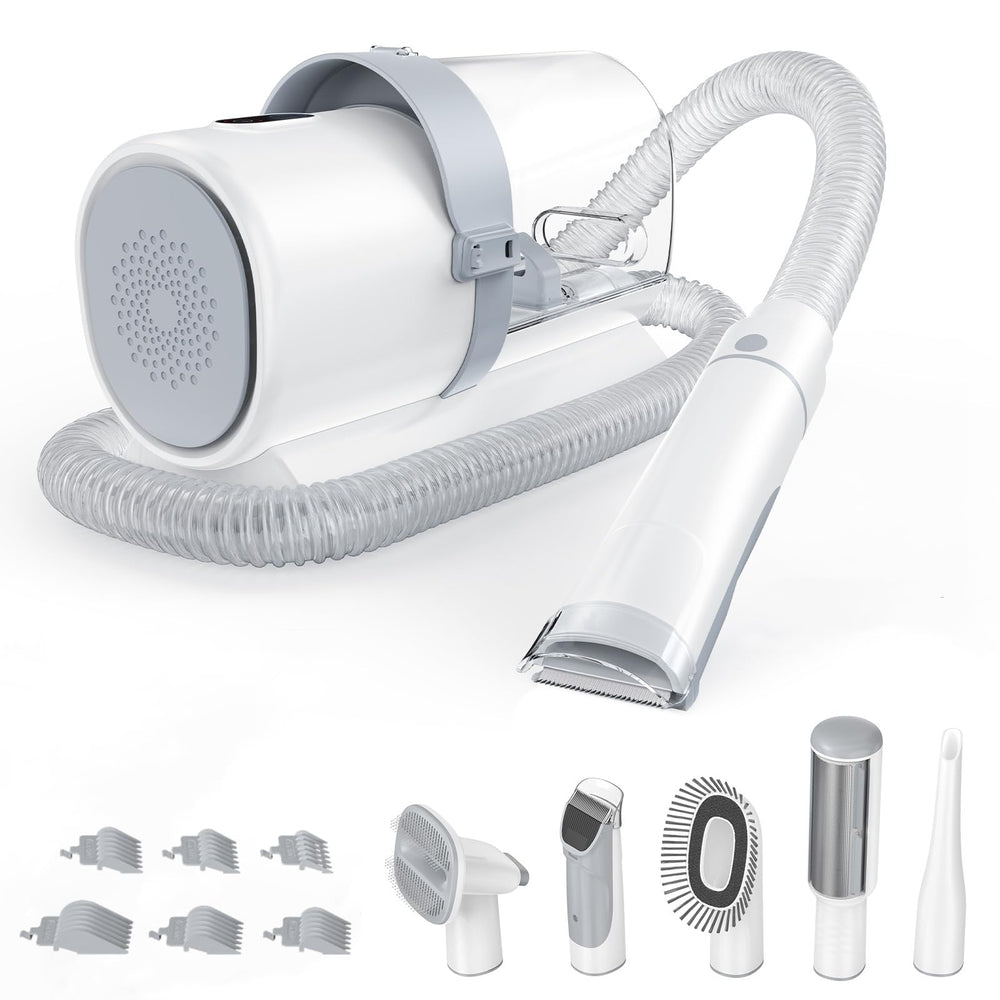 NEWBULIG 5-in-1 grooming kit dust cup for longer sessions.
