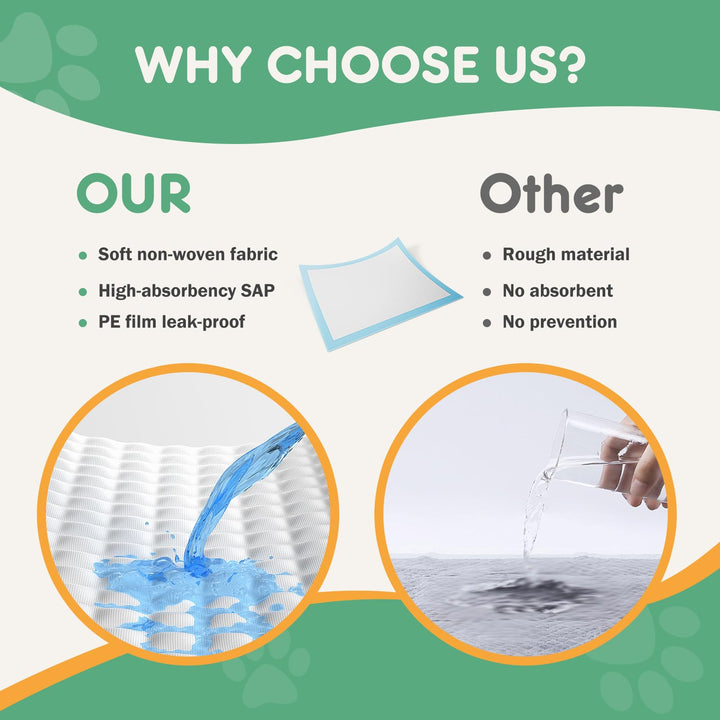 NEWBULIG absorbent-core multi-layer illustration highlights leak protection